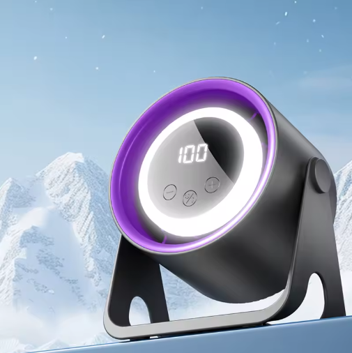 Touchscreen portable desk fan