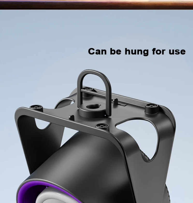 Touchscreen portable desk fan