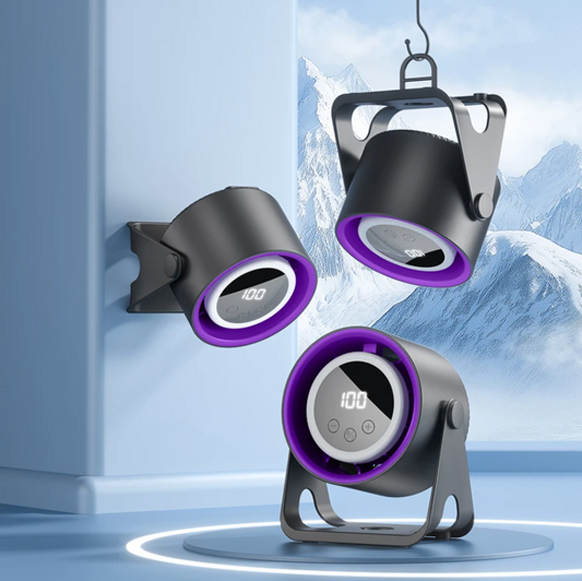 Touchscreen portable desk fan